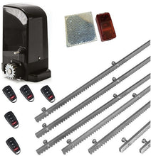 Φόρτωση εικόνας στο εργαλείο προβολής Συλλογής, Σετ μοτέρ συρόμενης πόρτας BRAVO 500 με ενσωματωμένο πινακοδέκτη, 5 τηλεχειριστήρια, 7m μεταλλική κρεμαγιέρα και φωτοκύτταρα με ανακλαστήρα