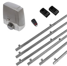 Φόρτωση εικόνας στο εργαλείο προβολής Συλλογής, Σετ μηχανισμού συρόμενης πόρτας MEKO-8 με ενσωματωμένο πινακοδέκτη, 1 τηλεχειριστήριο, 6m μεταλλική κρεμαγιέρα και φωτοκύτταρα ενσύρματα