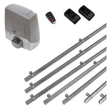 Φόρτωση εικόνας στο εργαλείο προβολής Συλλογής, Σετ μηχανισμού συρόμενης πόρτας MEKO-8 με ενσωματωμένο πινακοδέκτη, 1 τηλεχειριστήριο, 7m μεταλλική κρεμαγιέρα και φωτοκύτταρα ενσύρματα