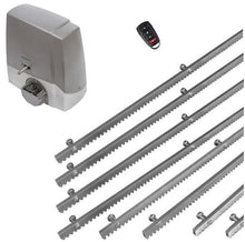 Φόρτωση εικόνας στο εργαλείο προβολής Συλλογής, Σετ μηχανισμού συρόμενης πόρτας MEKO-8 με ενσωματωμένο πινακοδέκτη, 1 τηλεχειριστήριο και 8m μεταλλική κρεμαγιέρα