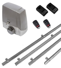 Φόρτωση εικόνας στο εργαλείο προβολής Συλλογής, Σετ μηχανισμού συρόμενης πόρτας MEKO-8 με ενσωματωμένο πινακοδέκτη, 2 τηλεχειριστήρια, 4m μεταλλική κρεμαγιέρα και φωτοκύτταρα ενσύρματα