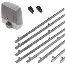 Φόρτωση εικόνας στο εργαλείο προβολής Συλλογής, Σετ μηχανισμού συρόμενης πόρτας MEKO-8 με ενσωματωμένο πινακοδέκτη, 2 τηλεχειριστήρια και 8m μεταλλική κρεμαγιέρα