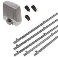 Φόρτωση εικόνας στο εργαλείο προβολής Συλλογής, Σετ μηχανισμού συρόμενης πόρτας MEKO-8 με ενσωματωμένο πινακοδέκτη, 3 τηλεχειριστήρια και 5m μεταλλική κρεμαγιέρα