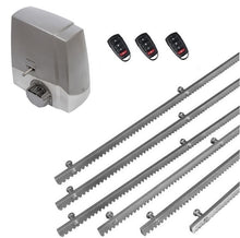 Φόρτωση εικόνας στο εργαλείο προβολής Συλλογής, Σετ μηχανισμού συρόμενης πόρτας MEKO-8 με ενσωματωμένο πινακοδέκτη, 3 τηλεχειριστήρια και 6m μεταλλική κρεμαγιέρα