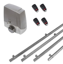 Φόρτωση εικόνας στο εργαλείο προβολής Συλλογής, Σετ μηχανισμού συρόμενης πόρτας MEKO-8 με ενσωματωμένο πινακοδέκτη, 4 τηλεχειριστήρια και 4m μεταλλική κρεμαγιέρα