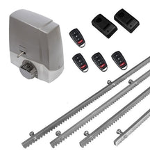 Φόρτωση εικόνας στο εργαλείο προβολής Συλλογής, Σετ μηχανισμού συρόμενης πόρτας MEKO-8 με ενσωματωμένο πινακοδέκτη, 4 τηλεχειριστήρια, 4m μεταλλική κρεμαγιέρα και φωτοκύτταρα ενσύρματα