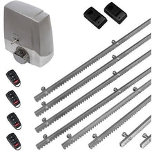 Φόρτωση εικόνας στο εργαλείο προβολής Συλλογής, Σετ μηχανισμού συρόμενης πόρτας MEKO-8 με ενσωματωμένο πινακοδέκτη, 4 τηλεχειριστήρια, 8m μεταλλική κρεμαγιέρα και φωτοκύτταρα ενσύρματα