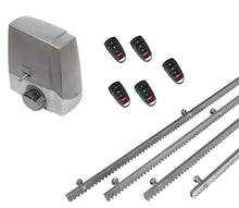 Φόρτωση εικόνας στο εργαλείο προβολής Συλλογής, Σετ μηχανισμού συρόμενης πόρτας MEKO-8 με ενσωματωμένο πινακοδέκτη, 5 τηλεχειριστήρια και 4m μεταλλική κρεμαγιέρα