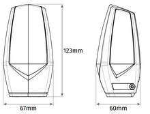 Φόρτωση εικόνας στο εργαλείο προβολής Συλλογής, Διαστάσεις φανού ειδοποίησης LED Motorline MP205
