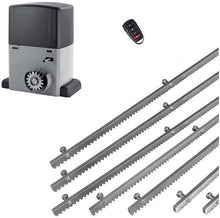 Φόρτωση εικόνας στο εργαλείο προβολής Συλλογής, Σετ μοτέρ συρόμενης πόρτας σε μπάνιο λαδιού NORTON-1000-OIL με ενσωματωμένο πινακοδέκτη, 1 τηλεχειριστήριo και 7m μεταλλική κρεμαγιέρα