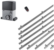 Φόρτωση εικόνας στο εργαλείο προβολής Συλλογής, Σετ μοτέρ συρόμενης πόρτας σε μπάνιο λαδιού NORTON-1000-OIL με ενσωματωμένο πινακοδέκτη, 1 τηλεχειριστήριo και 9m μεταλλική κρεμαγιέρα