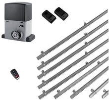 Φόρτωση εικόνας στο εργαλείο προβολής Συλλογής, Σετ μοτέρ συρόμενης πόρτας σε μπάνιο λαδιού NORTON-1000-OIL με ενσωματωμένο πινακοδέκτη, 1 τηλεχειριστήριo, 9m μεταλλική κρεμαγιέρα και φωτοκύτταρα ενσύρματα