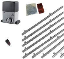 Φόρτωση εικόνας στο εργαλείο προβολής Συλλογής, Σετ μοτέρ συρόμενης πόρτας σε μπάνιο λαδιού NORTON-1000-OIL με ενσωματωμένο πινακοδέκτη, 1 τηλεχειριστήριo, 9m μεταλλική κρεμαγιέρα και φωτοκύτταρα ασύρματα