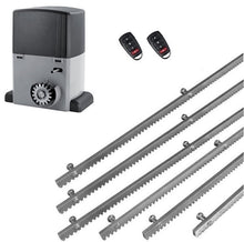 Φόρτωση εικόνας στο εργαλείο προβολής Συλλογής, Σετ μοτέρ συρόμενης πόρτας σε μπάνιο λαδιού NORTON-1000-OIL με ενσωματωμένο πινακοδέκτη, 2 τηλεχειριστήρια και 6m μεταλλική κρεμαγιέρα