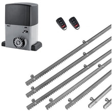 Φόρτωση εικόνας στο εργαλείο προβολής Συλλογής, Σετ μοτέρ συρόμενης πόρτας σε μπάνιο λαδιού NORTON-1000-OIL με ενσωματωμένο πινακοδέκτη, 2 τηλεχειριστήρια και 7m μεταλλική κρεμαγιέρα