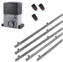 Φόρτωση εικόνας στο εργαλείο προβολής Συλλογής, Σετ μοτέρ συρόμενης πόρτας σε μπάνιο λαδιού NORTON-1000-OIL με ενσωματωμένο πινακοδέκτη, 3 τηλεχειριστήρια και 5m μεταλλική κρεμαγιέρα