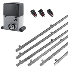 Φόρτωση εικόνας στο εργαλείο προβολής Συλλογής, Σετ μοτέρ συρόμενης πόρτας σε μπάνιο λαδιού NORTON-1000-OIL με ενσωματωμένο πινακοδέκτη, 3 τηλεχειριστήρια και 6m μεταλλική κρεμαγιέρα