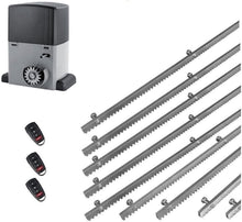 Φόρτωση εικόνας στο εργαλείο προβολής Συλλογής, Σετ μοτέρ συρόμενης πόρτας σε μπάνιο λαδιού NORTON-1000-OIL με ενσωματωμένο πινακοδέκτη, 3 τηλεχειριστήρια και 9m μεταλλική κρεμαγιέρα