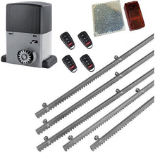 Φόρτωση εικόνας στο εργαλείο προβολής Συλλογής, Σετ μοτέρ συρόμενης πόρτας σε μπάνιο λαδιού NORTON-1000-OIL με ενσωματωμένο πινακοδέκτη, 4 τηλεχειριστήρια, 5m μεταλλική κρεμαγιέρα και φωτοκύτταρα ασύρματα