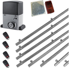 Φόρτωση εικόνας στο εργαλείο προβολής Συλλογής, Σετ μοτέρ συρόμενης πόρτας σε μπάνιο λαδιού NORTON-1000-OIL με ενσωματωμένο πινακοδέκτη, 4 τηλεχειριστήρια, 8m μεταλλική κρεμαγιέρα και φωτοκύτταρα ασύρματα