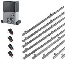 Φόρτωση εικόνας στο εργαλείο προβολής Συλλογής, Σετ μοτέρ συρόμενης πόρτας σε μπάνιο λαδιού NORTON-1000-OIL με ενσωματωμένο πινακοδέκτη, 4 τηλεχειριστήρια και 9m μεταλλική κρεμαγιέρα