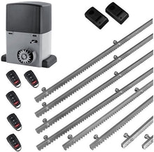 Φόρτωση εικόνας στο εργαλείο προβολής Συλλογής, Σετ μοτέρ συρόμενης πόρτας σε μπάνιο λαδιού NORTON-1000-OIL με ενσωματωμένο πινακοδέκτη, 5 τηλεχειριστήρια, 8m μεταλλική κρεμαγιέρα και φωτοκύτταρα ενσύρματα