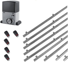 Φόρτωση εικόνας στο εργαλείο προβολής Συλλογής, Σετ μοτέρ συρόμενης πόρτας σε μπάνιο λαδιού NORTON-1000-OIL με ενσωματωμένο πινακοδέκτη, 5 τηλεχειριστήρια και 9m μεταλλική κρεμαγιέρα