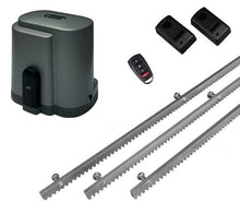 Φόρτωση εικόνας στο εργαλείο προβολής Συλλογής, Σετ μοτέρ συρόμενης πόρτας RIB K500 με ενσωματωμένο πινακοδέκτη, 1 τηλεχειριστήριο, 3m μεταλλική κρεμαγιέρα και φωτοκύτταρα ενσύρματα