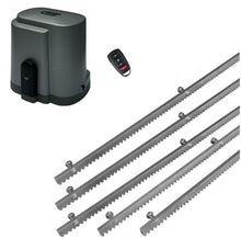 Φόρτωση εικόνας στο εργαλείο προβολής Συλλογής, Σετ μοτέρ συρόμενης πόρτας RIB K500 με ενσωματωμένο πινακοδέκτη, 1 τηλεχειριστήριο και 5m μεταλλική κρεμαγιέρα