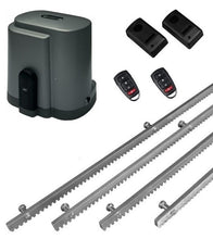 Φόρτωση εικόνας στο εργαλείο προβολής Συλλογής, Σετ μοτέρ συρόμενης πόρτας RIB K500 με ενσωματωμένο πινακοδέκτη, 2 τηλεχειριστήρια, 4m μεταλλική κρεμαγιέρα και φωτοκύτταρα ενσύρματα