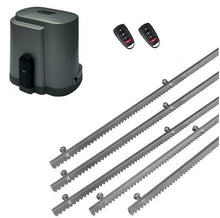 Φόρτωση εικόνας στο εργαλείο προβολής Συλλογής, Σετ μοτέρ συρόμενης πόρτας RIB K500 με ενσωματωμένο πινακοδέκτη, 2 τηλεχειριστήρια και 5m μεταλλική κρεμαγιέρα