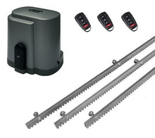 Φόρτωση εικόνας στο εργαλείο προβολής Συλλογής, Σετ μοτέρ συρόμενης πόρτας RIB K500 με ενσωματωμένο πινακοδέκτη, 3 τηλεχειριστήρια και 3m μεταλλική κρεμαγιέρα
