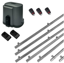 Φόρτωση εικόνας στο εργαλείο προβολής Συλλογής, Σετ μοτέρ συρόμενης πόρτας RIB K500 με ενσωματωμένο πινακοδέκτη, 3 τηλεχειριστήρια, 7m μεταλλική κρεμαγιέρα και φωτοκύτταρα ενσύρματα