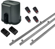 Φόρτωση εικόνας στο εργαλείο προβολής Συλλογής, Σετ μοτέρ συρόμενης πόρτας RIB K500 με ενσωματωμένο πινακοδέκτη, 4 τηλεχειριστήρια, 3m μεταλλική κρεμαγιέρα και φωτοκύτταρα ενσύρματα