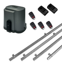 Φόρτωση εικόνας στο εργαλείο προβολής Συλλογής, Σετ μοτέρ συρόμενης πόρτας RIB K500 με ενσωματωμένο πινακοδέκτη, 4 τηλεχειριστήρια, 4m μεταλλική κρεμαγιέρα και φωτοκύτταρα ενσύρματα