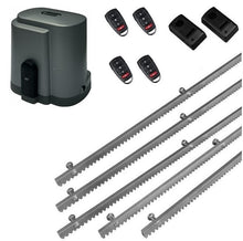 Φόρτωση εικόνας στο εργαλείο προβολής Συλλογής, Σετ μοτέρ συρόμενης πόρτας RIB K500 με ενσωματωμένο πινακοδέκτη, 4 τηλεχειριστήρια, 5m μεταλλική κρεμαγιέρα και φωτοκύτταρα ενσύρματα