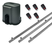 Φόρτωση εικόνας στο εργαλείο προβολής Συλλογής, Σετ μοτέρ συρόμενης πόρτας RIB K500 με ενσωματωμένο πινακοδέκτη, 5 τηλεχειριστήρια και 3m μεταλλική κρεμαγιέρα
