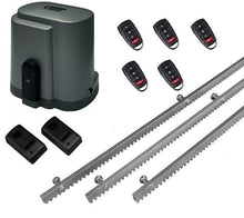 Φόρτωση εικόνας στο εργαλείο προβολής Συλλογής, Σετ μοτέρ συρόμενης πόρτας RIB K500 με ενσωματωμένο πινακοδέκτη, 5 τηλεχειριστήρια, 3m μεταλλική κρεμαγιέρα και φωτοκύτταρα ενσύρματα