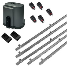 Φόρτωση εικόνας στο εργαλείο προβολής Συλλογής, Σετ μοτέρ συρόμενης πόρτας RIB K500 με ενσωματωμένο πινακοδέκτη, 5 τηλεχειριστήρια, 5m μεταλλική κρεμαγιέρα και φωτοκύτταρα ενσύρματα