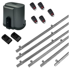 Φόρτωση εικόνας στο εργαλείο προβολής Συλλογής, Σετ μοτέρ συρόμενης πόρτας RIB K500 με ενσωματωμένο πινακοδέκτη, 5 τηλεχειριστήρια, 6m μεταλλική κρεμαγιέρα και φωτοκύτταρα ενσύρματα