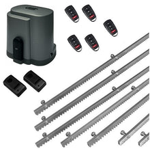 Φόρτωση εικόνας στο εργαλείο προβολής Συλλογής, Σετ μοτέρ συρόμενης πόρτας RIB K500 με ενσωματωμένο πινακοδέκτη, 5 τηλεχειριστήρια, 7m μεταλλική κρεμαγιέρα και φωτοκύτταρα ενσύρματα