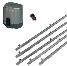 Φόρτωση εικόνας στο εργαλείο προβολής Συλλογής, Σετ μηχανισμού συρόμενης πόρτας RIB K800 με ενσωματωμένο πινακοδέκτη, 1 τηλεχειριστήριο και 5m μεταλλική κρεμαγιέρα