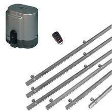 Φόρτωση εικόνας στο εργαλείο προβολής Συλλογής, Σετ μηχανισμού συρόμενης πόρτας RIB K800 με ενσωματωμένο πινακοδέκτη, 1 τηλεχειριστήριο και 6m μεταλλική κρεμαγιέρα