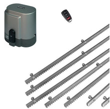 Φόρτωση εικόνας στο εργαλείο προβολής Συλλογής, Σετ μηχανισμού συρόμενης πόρτας RIB K800 με ενσωματωμένο πινακοδέκτη, 1 τηλεχειριστήριο και 7m μεταλλική κρεμαγιέρα