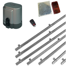 Φόρτωση εικόνας στο εργαλείο προβολής Συλλογής, Σετ μηχανισμού συρόμενης πόρτας RIB K800 με ενσωματωμένο πινακοδέκτη, 1 τηλεχειριστήριο, 7m μεταλλική κρεμαγιέρα και φωτοκύτταρα ασύρματα