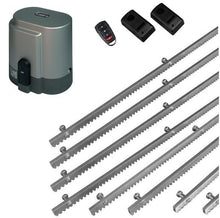 Φόρτωση εικόνας στο εργαλείο προβολής Συλλογής, Σετ μηχανισμού συρόμενης πόρτας RIB K800 με ενσωματωμένο πινακοδέκτη, 1 τηλεχειριστήριο, 8m μεταλλική κρεμαγιέρα και φωτοκύτταρα ενσύρματα