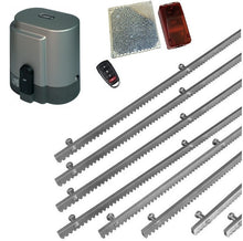 Φόρτωση εικόνας στο εργαλείο προβολής Συλλογής, Σετ μηχανισμού συρόμενης πόρτας RIB K800 με ενσωματωμένο πινακοδέκτη, 1 τηλεχειριστήριο, 8m μεταλλική κρεμαγιέρα και φωτοκύτταρα ασύρματα