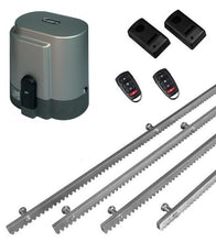 Φόρτωση εικόνας στο εργαλείο προβολής Συλλογής, Σετ μηχανισμού συρόμενης πόρτας RIB K800 με ενσωματωμένο πινακοδέκτη, 2 τηλεχειριστήρια, 4m μεταλλική κρεμαγιέρα και φωτοκύτταρα ενσύρματα