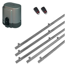 Φόρτωση εικόνας στο εργαλείο προβολής Συλλογής, Σετ μηχανισμού συρόμενης πόρτας RIB K800 με ενσωματωμένο πινακοδέκτη, 2 τηλεχειριστήρια και 5m μεταλλική κρεμαγιέρα