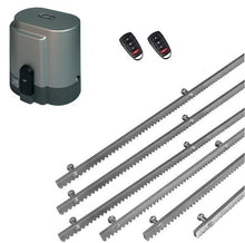 Φόρτωση εικόνας στο εργαλείο προβολής Συλλογής, Σετ μηχανισμού συρόμενης πόρτας RIB K800 με ενσωματωμένο πινακοδέκτη, 2 τηλεχειριστήρια και 6m μεταλλική κρεμαγιέρα